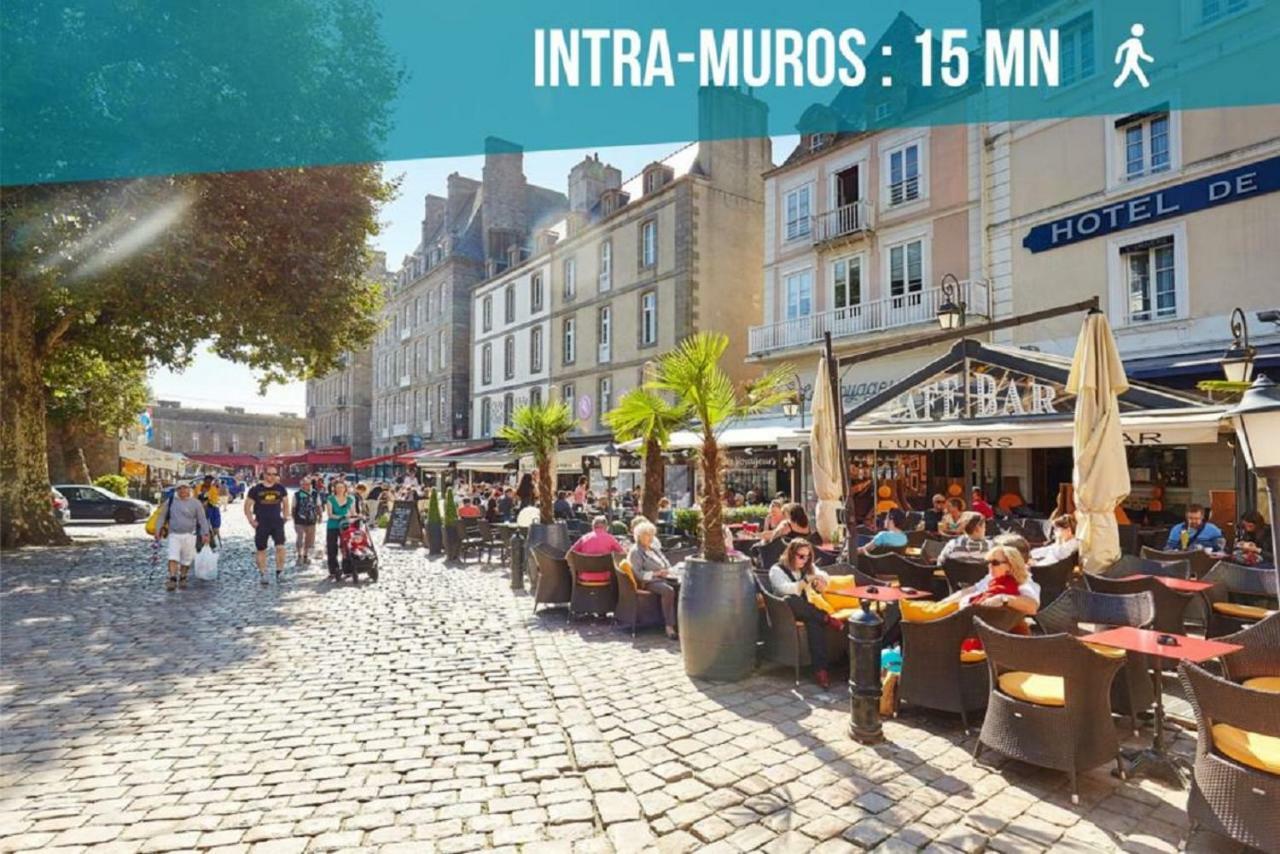 Logement Entier Saint Malo Vue Mer, Proche Ferry, Commerces Et Plage Solidor 50 M Eksteriør bilde