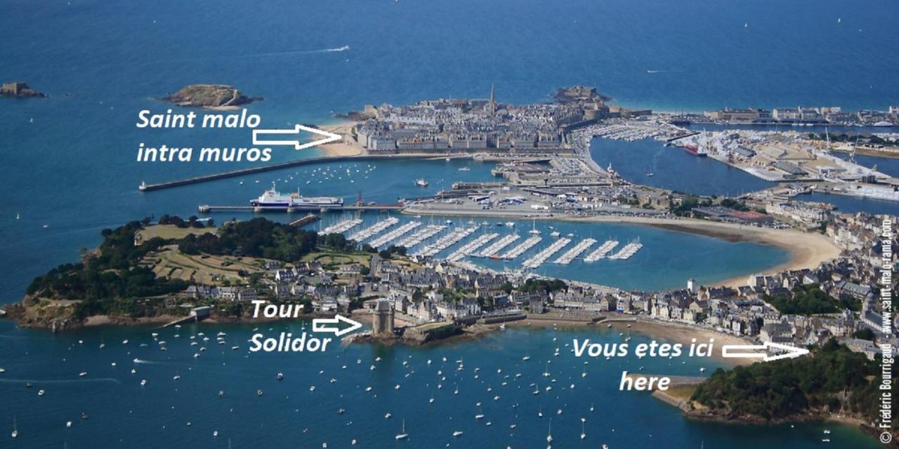 Logement Entier Saint Malo Vue Mer, Proche Ferry, Commerces Et Plage Solidor 50 M Eksteriør bilde
